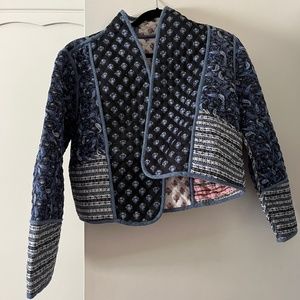 Mango reversible quilted jacket size L